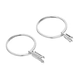 Housoutil 2 Piezas Porta Anillos para Prueba de Gemas y Gemas Diseño Portátil de Aleación de Aluminio en Color Plata para Procesos de Creación y Reuniones