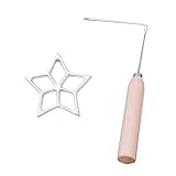 Rotyroya Rosette Durable Round Edge Metal Hermoso Corazón Forma Rosette Hornear para Regalos Pentagrama