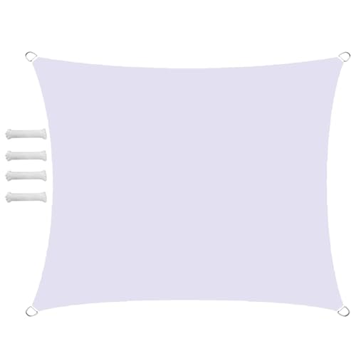 Voile d'ombrage rectangulaire blanc pour bloquer la chaleur du soleil - 2