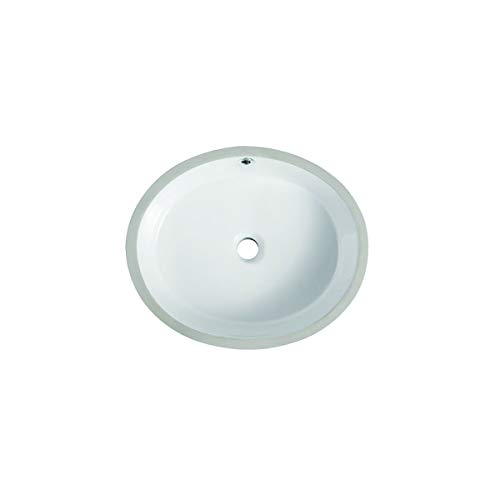 Speakman Westmere B-1001 Oval Undermount Sink Center Drain, Vitreous China #TOP21