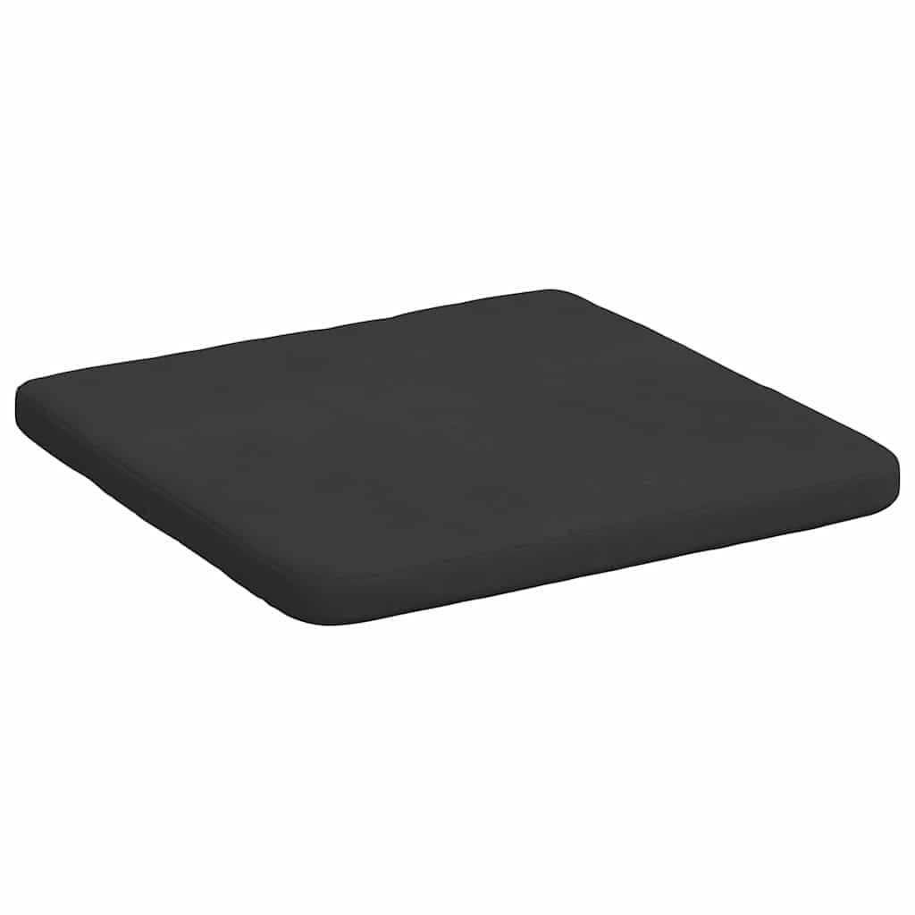 Sitzkissen 4er Set Schwarz 40x40x3 cm Stuhlkissen Indoor