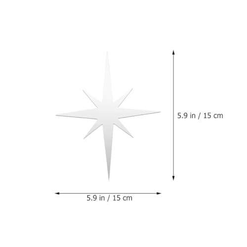 Adhesivo de Pared Espejo Acrílico Silver Beaupretty 15x15cm miniatura 2
