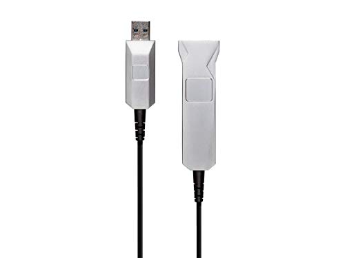 Monoprice-USB-A-to-USB-A-Female-30-Extension-Cable-Fiber-Optic-5Gbps-15-Meter-Black-and-Silver-SlimRun-Series Monoprice USB-A to USB-A Female 3.0 Extension Cable - Fiber Optic, 5Gbps, 15 Meter, Black and Silver - SlimRun Series - Image 1