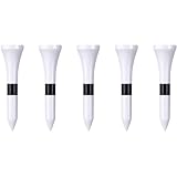 Zivisk Tee Golf Bois 38mm Lot de 100 Tees Golf en Bambou   Blanc
