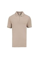 Calvin Klein Men's Sportswear, Liquid Touch Welt Zip Polo, Vintage Khaki, S