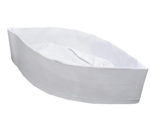 1 Pcs Egyptian Kofi Kufi Koofi Topi Imam Cap Hat Plain White Prayer Islam Islamic Muslim Mens Top Simple Stitch Design Fabric Skull Religious Ceremony Headwear Worship Soft Comfortable