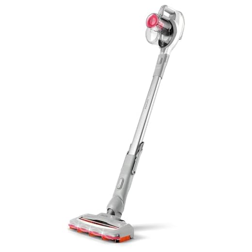 Philips SpeedPro Kabelloser Staubsauger – kabelloser Handstaubsauger mit 180-Grad-Saugdüse – bis zu 30 Minuten Reinigungskraft (FC6723/01) White