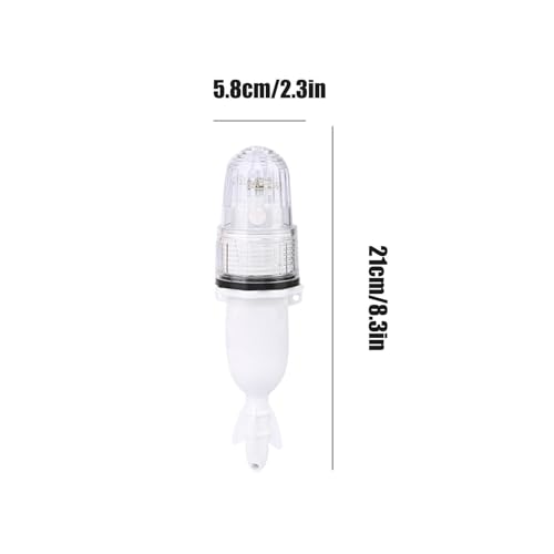 Lampa Stroboskopowa Wędkarska LED | Wodoodporny Zamiennik Pałeczek Świetlnych | Oświetlenie Nawigacyjne - do kajakarstwa, do boi morskich, łodzi, wioseł, pontonów, na wodę słodką i