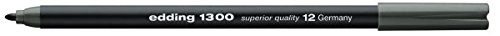 Preisvergleich Produktbild edding Fasermaler edding 1300 color pen, ca. 2 mm, grau