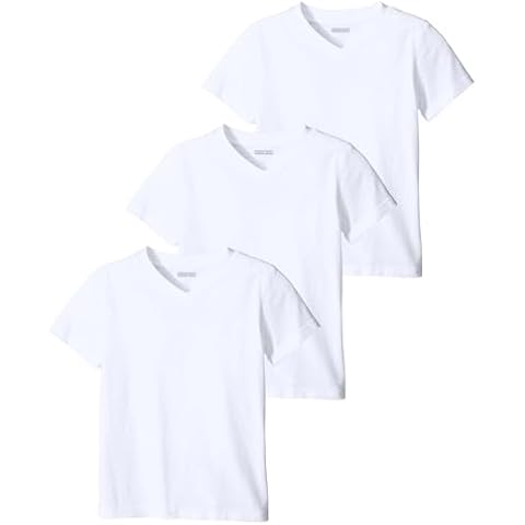 Andrew Scott Men's White V Neck Undershirts Cover