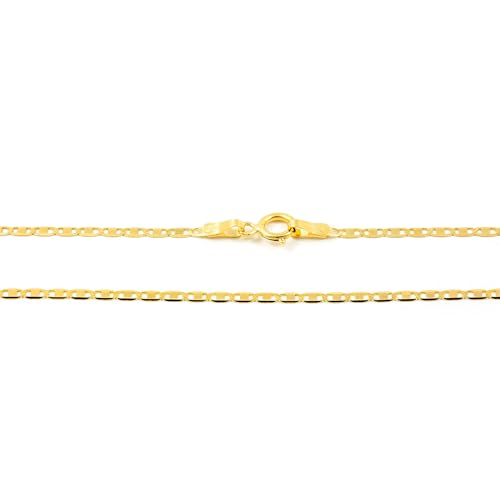Monde Petit Gelbgold Kette Valentino 18k 1.4 mm - Geschenkbox - Garantiezertifikat