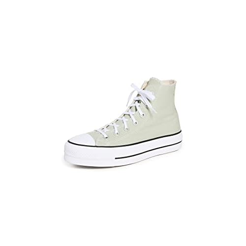 Converse Chuck Taylor All Star Lift Canvas Platform High Top 572721C - Zapatillas Altas para Mujer, Color Rosa, Verde, 37.5 EU