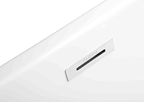 Cotoala Acrylic Alcove Freestanding Bathtub, Contemporary Soaking Tub With Self-Leveling Legs And Drain Hose Provide, Easy Installation White 55 A #TOP1