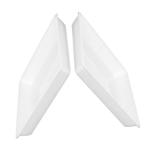 Anneome 2 Piezas Platillos para Macetas Cuadrados de Plástico Bandejas Resistentes para Plantas Maceta Colección de Agua para Suculentas y Bonsáis Aptos para Jardín y Balcón