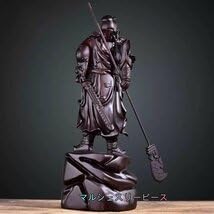 Amazon.co.jp: 木彫 中国武将 三国志 関羽像 仏教工芸 精密細工 精密