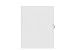Kleer-Fax Letter Size Individually Numbered 1/25th Cut Side Tab Index Dividers, 25 Sheets per Pack, White, Number 63 (91063)