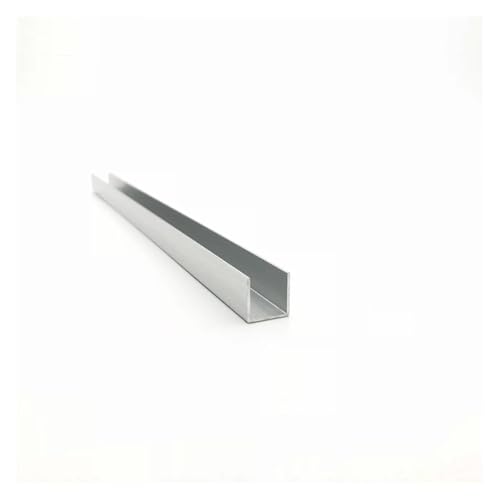 Profilé en U en aluminium anodisé, finition haut de gamme de 50 cm