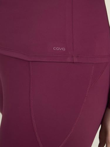 Image of CAVA Sculpt V Neck Top for Women | Snug Sculpted Fit, Long Sleeves, Flattering V Neckline, Minimal Branding, Everyday Activewear Tee