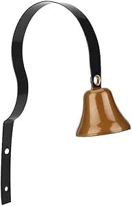 Shop Keepers Bell Antique Wall Mounted Metal Bells Dog Training Bell Loud Clear Vintage Home Decoration Doorbell for Hotel Shop Restaurant