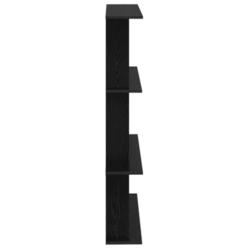 Unité murale noire en bois design haut de gamme 126 cm - 5