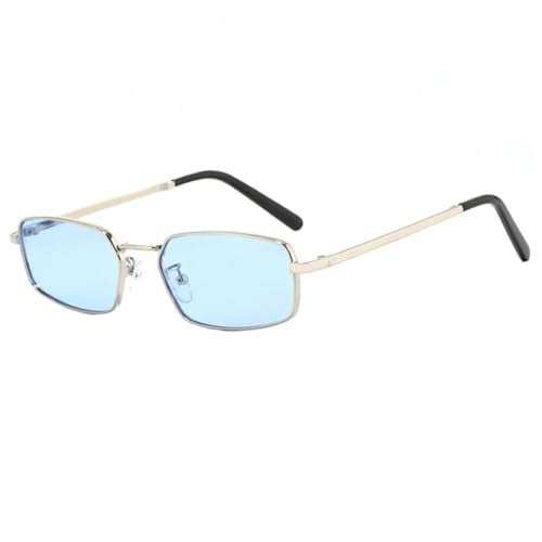 Lunettes de soleil rétro punk femmes et hommes monture métal UV400