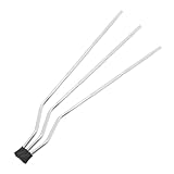 NULYLU 3 Stück Trommelbein Aus Langlebigem Metall Rutschfestiges Floor Tom Ständer Ersatzteil Silberfarbenes Schlagzeugzubehör Für Standtoms