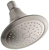 KOHLER 10282-AK-BN Forte 2.5 gpm Single-Function Showerhead with Katalyst Air-Induction Technology, 1, Brushed Nickel