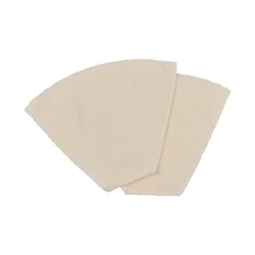 Fackelmann - Fackelmann 42228 Lot de 2 filtres à café réutilisables, Filtres à café écologiques en coton, filtre lavable, Beige, Coton, 16,7 x 12 x 5,5 cm