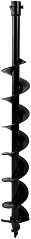 JACKCHEN Auger Bit 4" for Earth Auger,Digger Post Holes Replacement Earth Digger Planting Drill Bit