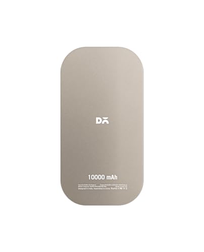 Image of DailyObjects Loop 10000 mAh Universal Aluminium Power Bank - Titanium | Multi-Layer chipset for Safety | Compatible with iPhone 16, 15,14,13,12 Series, Samsung, One Plus Smartphones