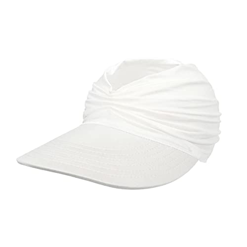 Viseira Boné Esportivo Turbante Feminina Verão L-02 (Branco)