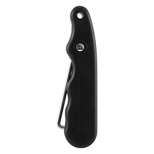 Kqcibz Universal Practical for Figure Roller with Extended Hook Ice Hockey Puller Portable Handle Skate Lace Tightener, black