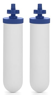FACHIOO 7" Ceramic Fluoride and Arsenic Reduction Elements, Replacement for Berkey® BB9-2® Black Filters & PF-2® Fluoride Filters, ProOne® G2.0 Filters, Berkey® Gravity Water Filter System, Pack of 2