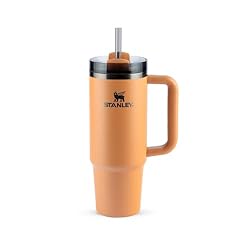 Stanley - Copo Quencher H2.0 FlowState 887ml - Copo de aço inoxidável com tampa, isolamento a vácuo, para água, chá gelado, café, smoothies e muito mais, Camel