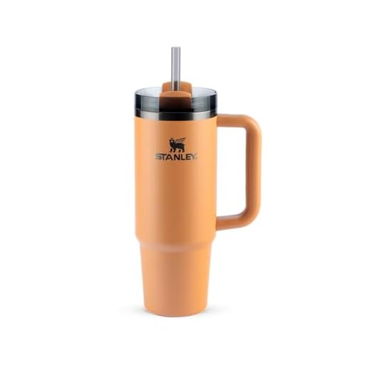 Stanley - Copo Quencher H2.0 FlowState 887ml - Copo de aço inoxidável com tampa, isolamento a vácuo, para água, chá gelado, café, smoothies e muito mais, Camel