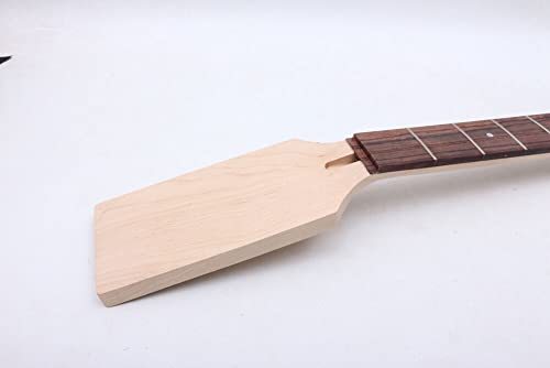 Siemonic Paddle Maple Bass Guitar Neck 24Fret 34Inch Rosewood Fretboard Dot Inlay #TOP3
