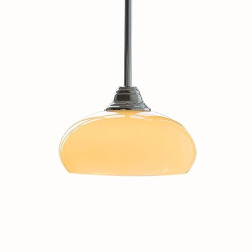 Lámpara colgante cromada para iluminar salones amplios con luz suave