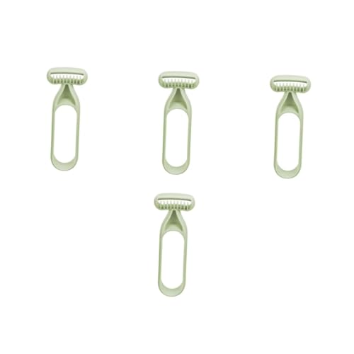 GARIOUANS 4 Piezas cuchillo de recortadora cortador de pelo cortapelos mujer depilación facial para mujeres removedor de cabello para mujeres afeitadoras de piernas plastico abs Verde
