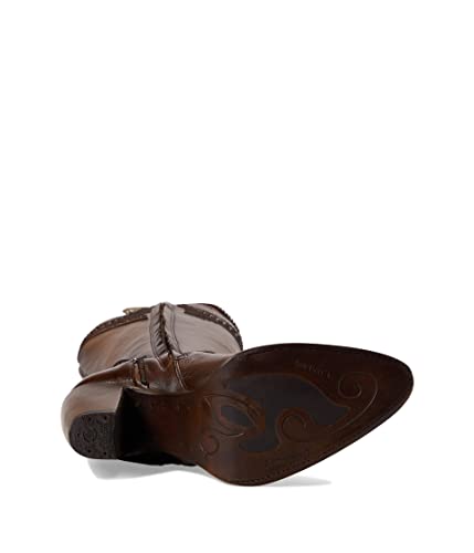 Cuadra Women's Tall Boot In Bovine Leather With Zipper Brown #TOP2