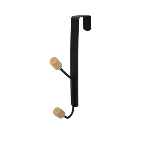 Cabideiro de Metal Aço Inox Premium p/Porta c/ 2 Ganchos, Design Moderno e Elegante, Cabide de Porta, Gancho Resistente e Multiuso, Ideal para Roupas, Toalhas, Bolsas e Acessórios