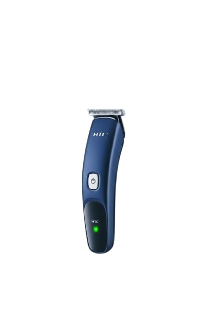 Image of AT-506 Rechargeable Hair Trimmer, Navy Blue, Smart Adjust Blades, 120 Min Runtime, 600mAh Lithium Battery, Cordless Operation, Global Voltage Compatible