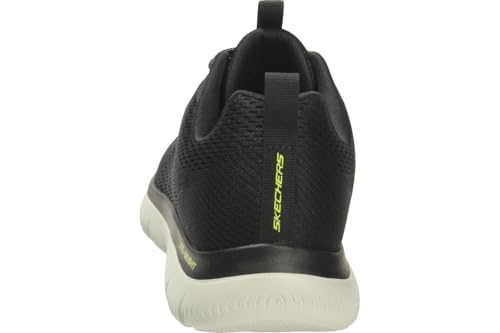 Skechers Uomo Summits - Eckler Sneaker In Nero/Lime, Taglia 47.5, Vegan - 3