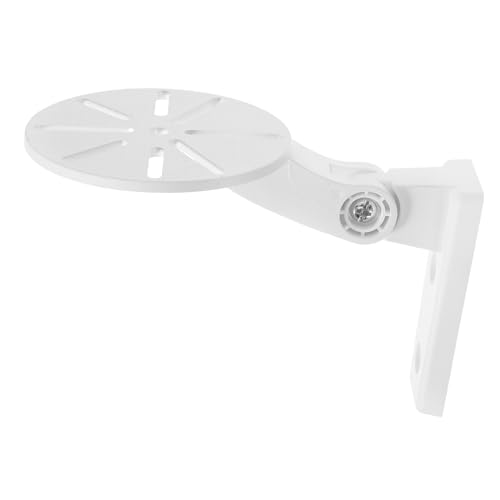 KALLORY No Drill Adjustable Angle Wall Mount Bracket for Ring Cameras and Mini Projectors Adhesive Installation Compact Shelf Design for Use