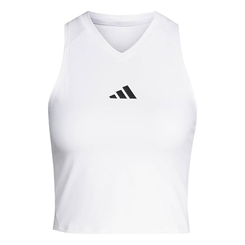Camiseta adidas Climacool Tennis Y-Tank blanca XXS transpirable de máxima frescura