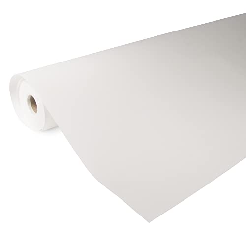 Superfresco Easy Rouleau de Fibre de Verre Lisse pré-Peinte 130g 2500 x 100cm Blanc à Peindre Revêtement Mural de rénovation, Isolant Thermique, Protection...