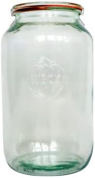 Weck Jars 776 101.4 fl. oz Wide-Mouth Barrel Jar | Large Glass Jar Storage for Food, Sugar, Flour | Safely Store Your Food with an Air-Tight Seal and Lid | Made in Germany, Rust-Proof & BPA-Free image 5