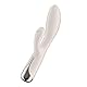 Satisfyer Spinning Rabbit 1 Rabbit-Vibrator | Rotation für G-Punkt und Klitoris | Sex-Spielzeug aus Silikon für Frauen | Stimulation mit Drehfunktion | 12 Vibrations- und 5 Rotationsprogramme | Creme