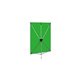 Westcott X-Drop Wrinkle-Resistant Photography and Video Conference Backdrop - Chroma-Key Green Screen Kit (5' x 7') Quick Assemble, Portable Background for Portraits and Headshots