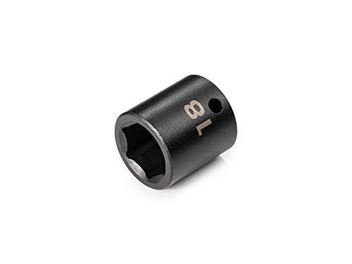 Image of TEKTON 3 /8 Inch Drive x 18 mm Shallow 6-Point Impact Socket | SID12118