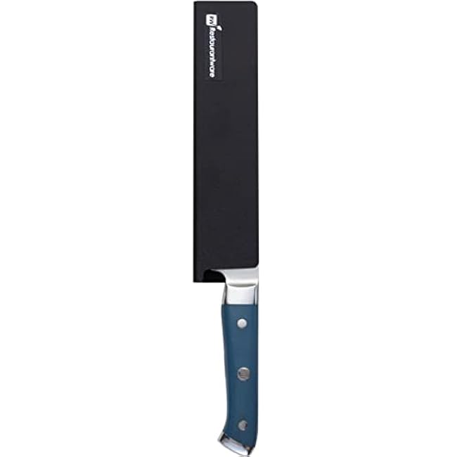 Restaurantware-Sensei 8.5 x 2 Inch Knife Sleeve, 1 Knife Protector - Fits Santoku and Chef's Knife, Felt Lining, Black Plastic Knife Blade Guard, Durable, Cut-Proof